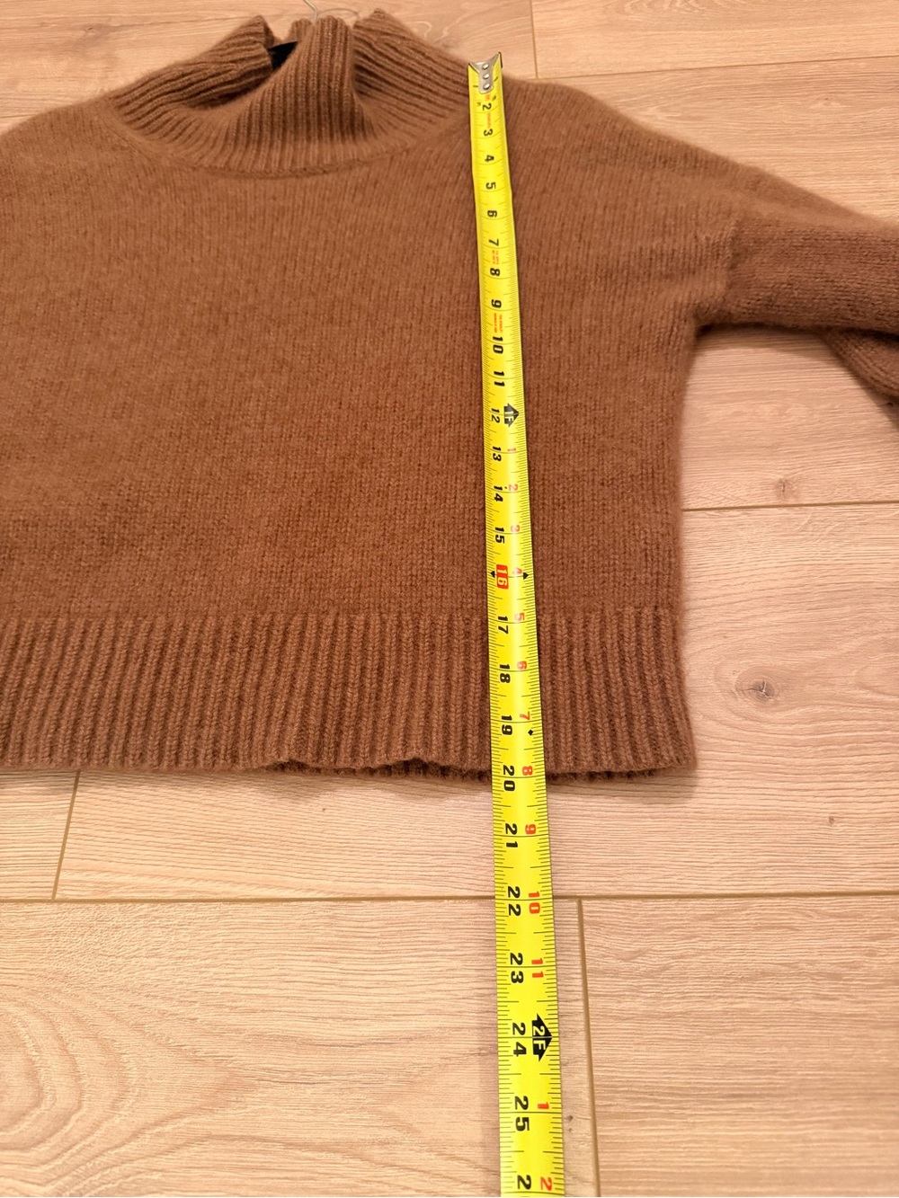 NAADAM 100%premium Cashmere Relaxed Ribbed
Turtleneck Sweater - Mocha Brown - Picture 11 of 12